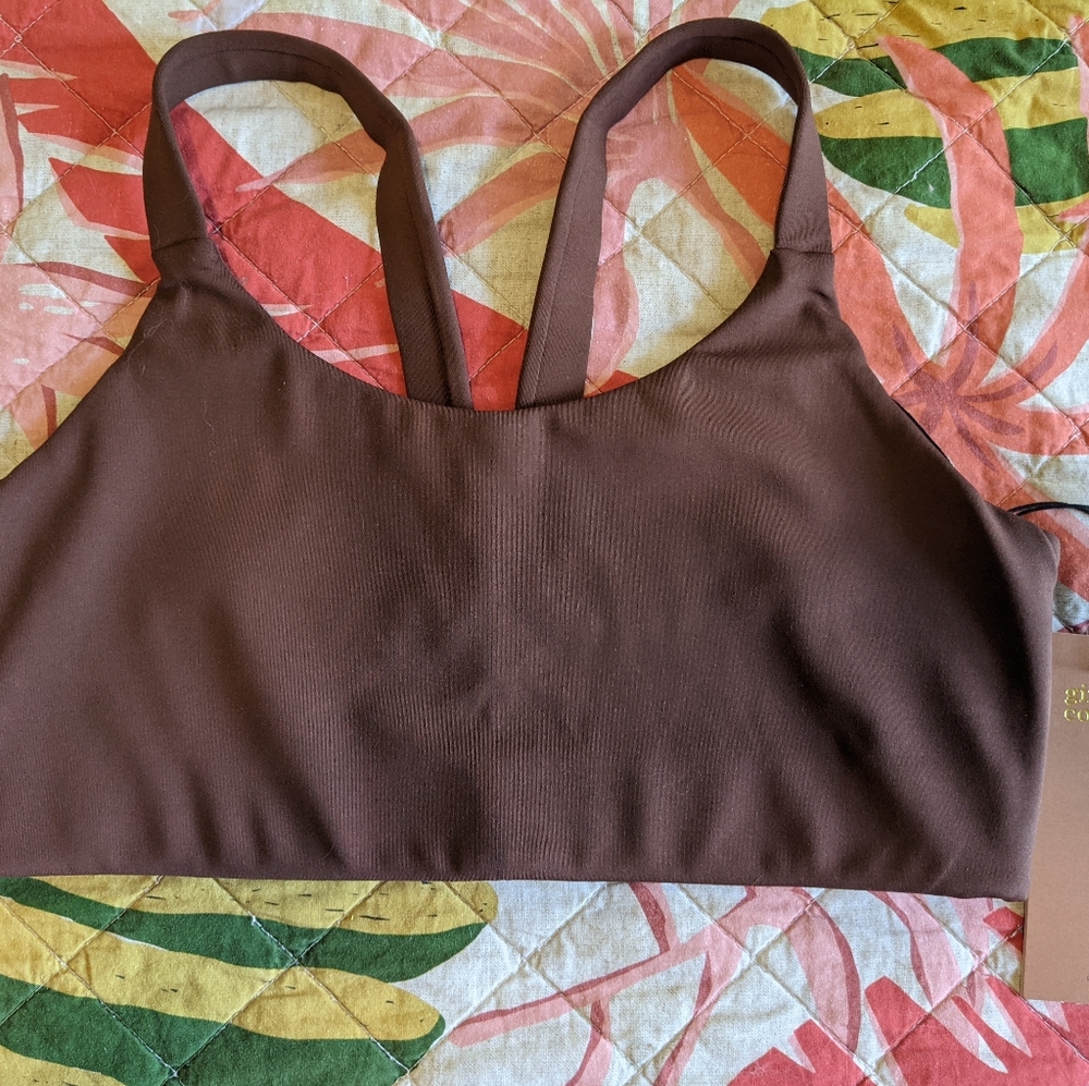 NWT Girlfriend Collective Lou Bra in Earth